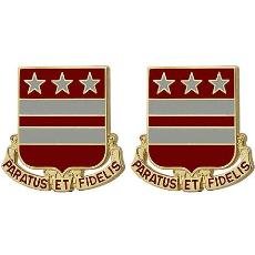 258th Field Artillery Regiment Unit Crest (Paratus Et Fidelis)